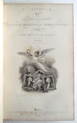 1832 LIVES of BRITISH MILITARY COMMANDERS Cabinet Cyclopedia ANTIQUE -image
