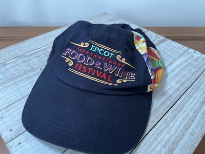 Walt Disney World Epcot Food And Wine Festival 2013 Adjustable Cap Hat OSFA-image