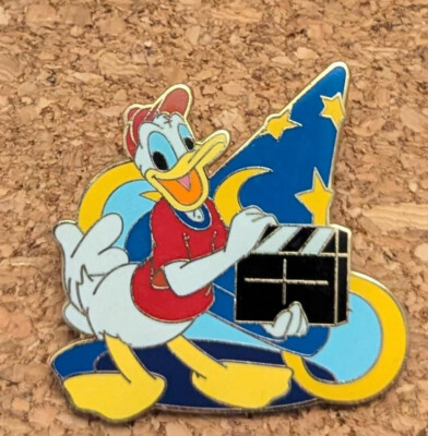 Disney Pin Donald Duck with Sorcerer Hat Characters at Park Attractions WDW 2010-image