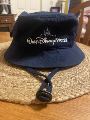 Walt Disney World Navy Blue Bucket Hat Magic Kingdom Castle Logo ￼-image
