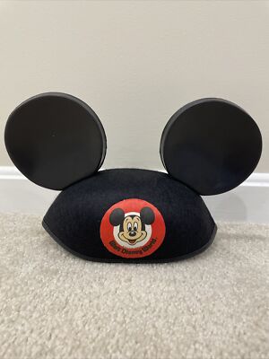 WALT DISNEY WORLD MICKEY MOUSE EARS HAT VINTAGE 1980's-image