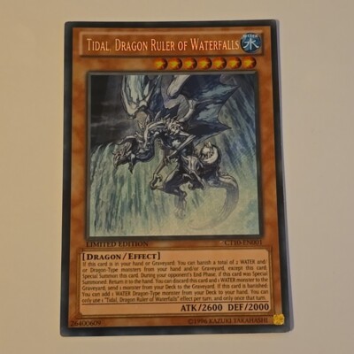 Yugioh Tidal, Dragon Ruler of Waterfalls (CT10) Limited Edition - Secret Rare-image