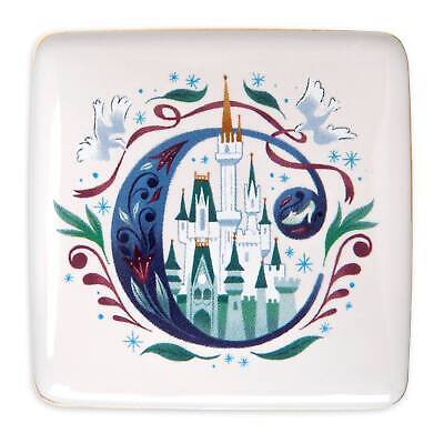 Disney Parks ABC Letters C is for Cinderella Castle WDW Ceramic Trinket Box New-image