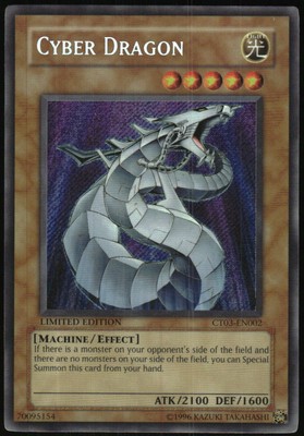 Yu-Gi-Oh! Collectors Tins Cyber Dragon 2006 CT03-EN002 Secret Rare Limited Ed-image