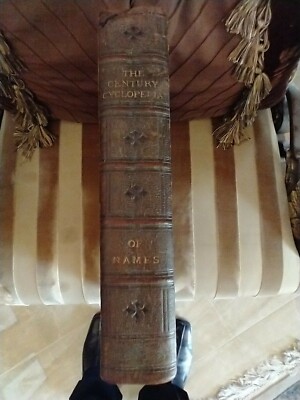 THE CENTURY ENCYCLOPEDIA OF NAMES IN LEATHER AND GOOD CONDITION-image