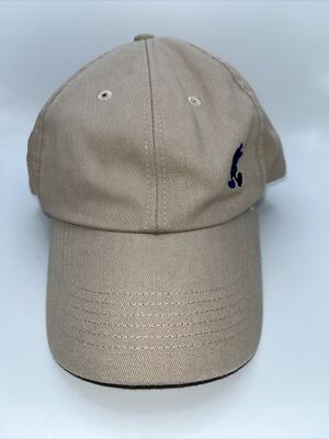 Vintage Walt Disney World Disney Parks Hat Cap Tan Navy Blue Silhouette Mickey-image