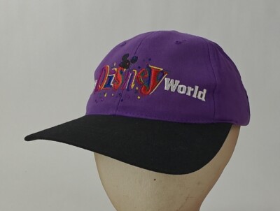 Vintage Walt Disney World Purple Snapback Youth Hat Cap Mickey Mouse-image