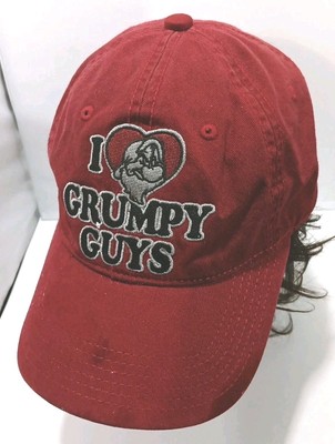 Walt Disney World I Love Grumpy Guys Official Disney Red Cap Hat Adjustable-image