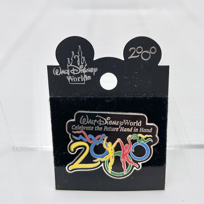 Walt Disney World Year 2000 Celebration dancing souvenir Hat Pin new with tag-image