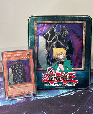 Yugioh! Gearfried the Iron Knight - BPT-012 - Vintage 2003 Tin & Promo Card-image