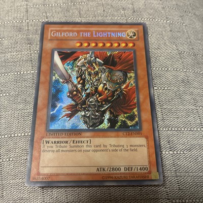 YUGIOH • GILFORD THE LIGHTNING • SECRET RARE • CT2-EN001 • LIMITED EDITION • NM-image