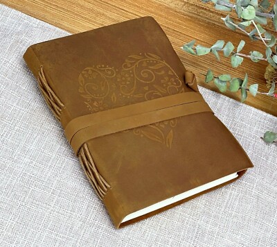 Genuine Leather Journal For Women Writing Notebook Handmade Leather Bound 7x5