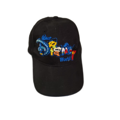 Vtg Walt Disney World Adult Embroidered Character Logo 3D Adjustable Cap Hat-image