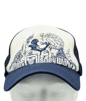Walt Disney World Epcot Mickey Mouse Mesh Back Adult Hat Cap Souvenir -image