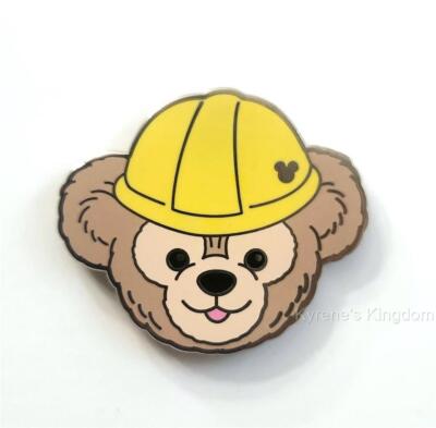 WDW DISNEY WORLD HIDDEN MICKEY 2012 DUFFY HATS CONSTRUCTION HARD HAT PIN-image