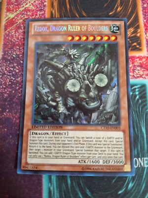 Yu-Gi-Oh! Redox, Dragon Ruler of Boulders CT10-EN003 Secret Rare Limited NM a1/-image