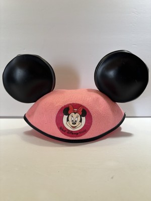 Vintage Pink Minnie Mouse Plastic Ears Walt Disney World Hat-image