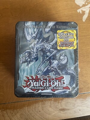 YUGIOH 2013 TIDAL, DRAGON RULER OF WATERFALLS COLLECTORS TIN FACTORY SEALED NEW-image