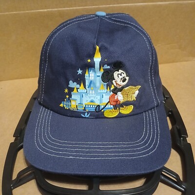 Youth Mickey Mouse Magic Kingdom Walt Disney World Parks Adjustable Hat Cap Blue-image