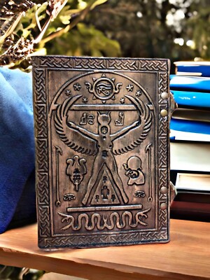 leather sketchbook Journal for Men & Women 200 Pages with Lock Clasp-image