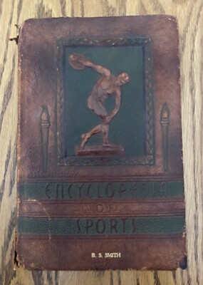 Vintage Encyclopedia Of Sports. Frank G. Menke 1944 Embos Leather Illustrated-image