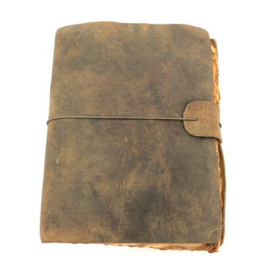 Distressed Journal Leather Bound Handmade Diary Aged Paper 8