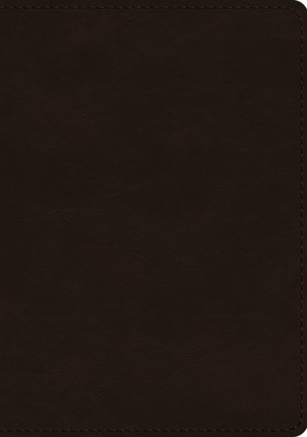 ESV Single Column Journaling Bible Large Print Deep Brown-image