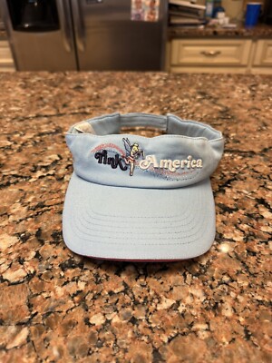 Walt Disney World Tinkerbell Strapback Blue “Tink America” Patriotic Visor-image
