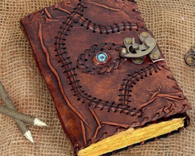 Hocus Pocus book blank spells book of Shadows Antique leather journal pack of 10-image