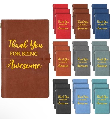 Journal Leather Bound Notebooks 4.7 × 7.9 in. Black-image