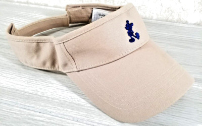 Mickey Mouse Walt Disney World Resort Silhouette Golf Sun Visor  Tan-image