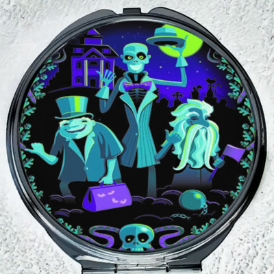Haunted Mansion Hitchhiking Ghosts Disney World WDW Makeup Compact Double Mirror-image