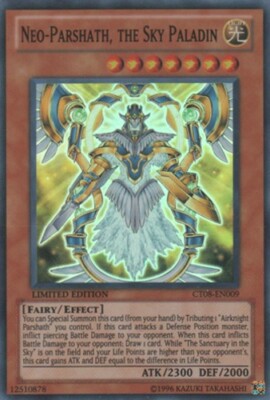 Neo-Parshath, the Sky Paladin - CT08-EN009 - Super Rare - Limited Edition x1 - L-image
