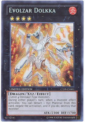 Yu-Gi-Oh Card - CT09-EN001 - EVOLZAR DOLKKA (secret rare holo) - NM/Mint-image