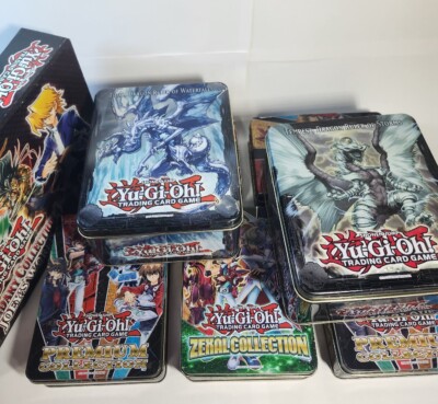 Yu-Gi-Oh! 100 Ygo Cards Inc! 7 Tin's! Premium Collection, Zexal, Tidal & Tempest-image