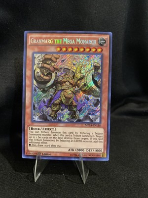 Yu-Gi-Oh Granmarg, The Mega Monarch MP14-EN158 Secret Rare 1st Edition Card-image