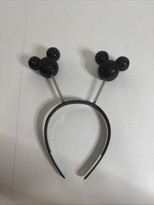 Disney Parks Black Mickey Mouse Icon Bobble Headband-image