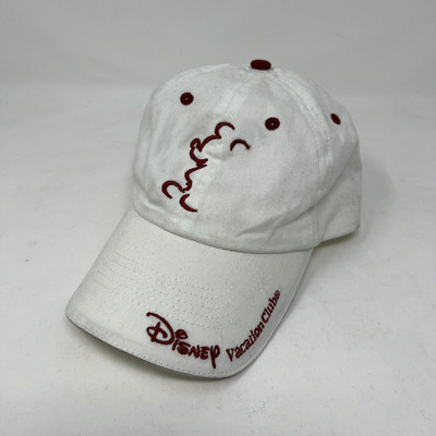 Walt Disney World Vacation Club Member Hat White & Red Adjustable Hat-image