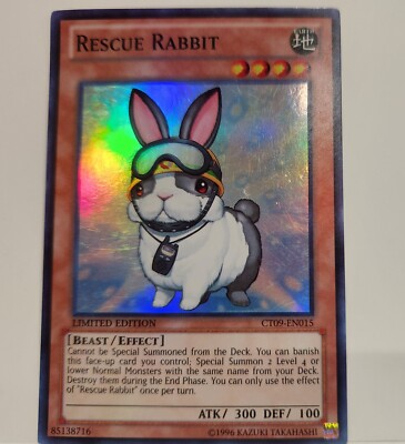Yugioh Rescue Rabbit CT09-EN015 Super Rare Limited Edition LP-image