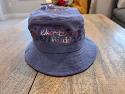 Walt Disney World Parks 50th Anniversary Purple Bucket Hat Adult-image