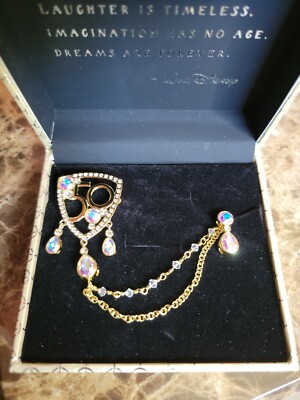 Limited Edition Disney Parks Rebecca Hook WDW 50th Anniversary Brooch Pin HTF-image