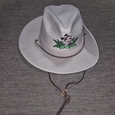 Vintage Walt Disney World Mickey Mouse Animal Kingdom Safari Hat Size Medium-image