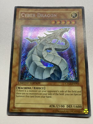 Yugioh Cyber Dragon Limited Edition Secret Rare CT03-EN002 HP-image