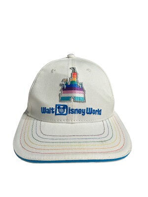 Disney Parks Pride Rainbow Collection Walt Disney World Castle Baseball Hat Cap-image
