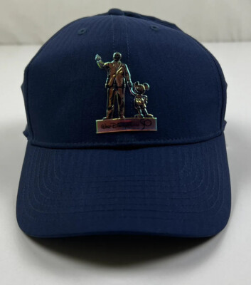 Walt Disney World 50 Mickey Mouse Nike Hat Cap Legacy91 Dri Fit Blue Adjustable-image