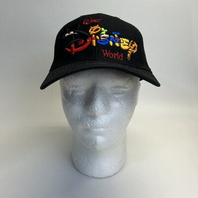 Vintage Walt Disney World Snapback Hat Embroidered Script-image