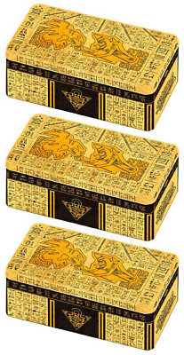3x YUGIOH FACTORY SEALED 1ST ED 2021 ANCIENT BATTLES TIN (9 MEGA BOOSTER PACKS) -image