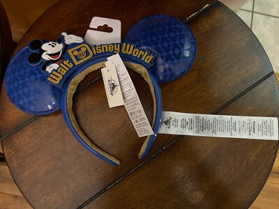 Disney Parks WDW Walt Disney World Making Magic Mickey Ears Blue Headband NEW-image
