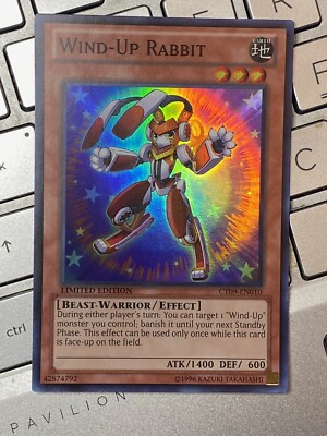 Yugioh Wind-Up Rabbit CT09-EN010 Super Rare Limited Edition nm condition card-image