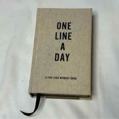 One Line a Day Memory Book - Beige NWT Five Year Journal-image